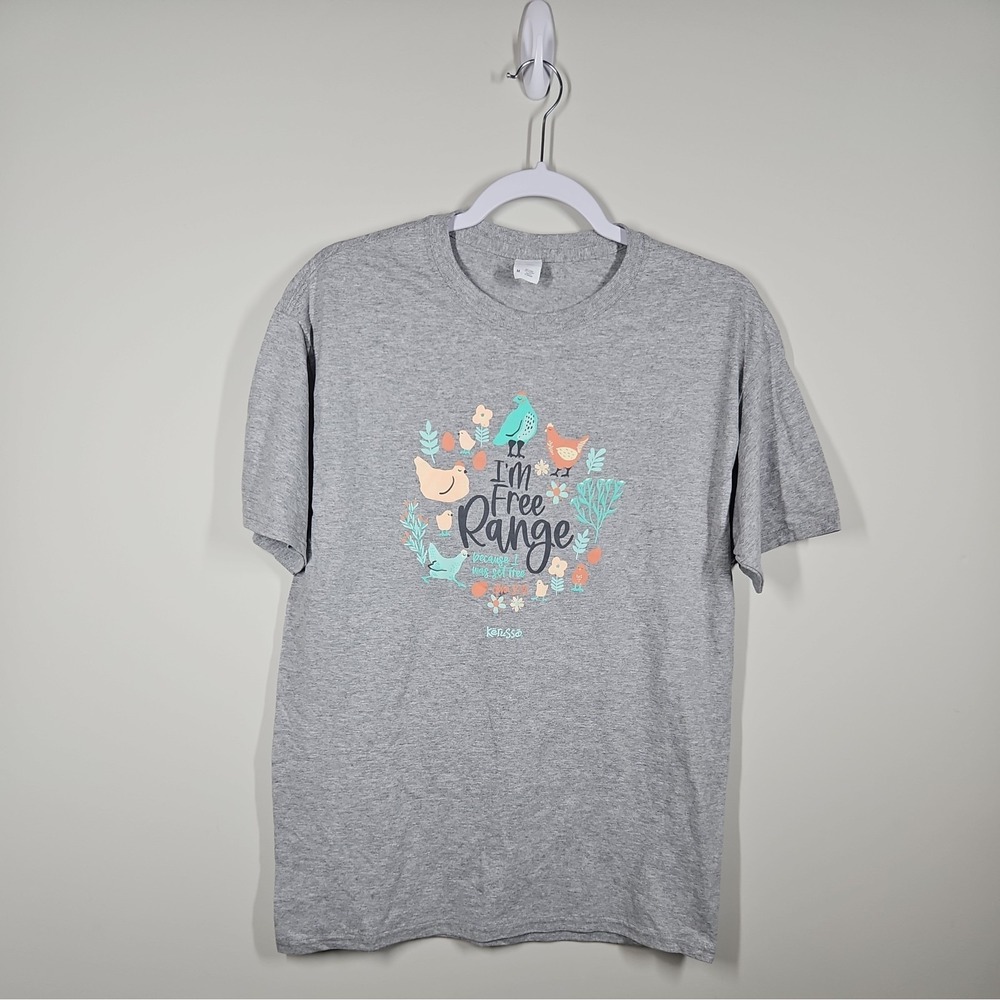 Chicken Lover Shirt Women Med Graphic Christian Farm Girl Homestead Country